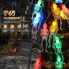 Luces de Halloween de esqueletos de 20 LED de 10 pies