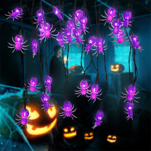 Guirnalda de luces solares de Halloween de 30 LED de 20 pies