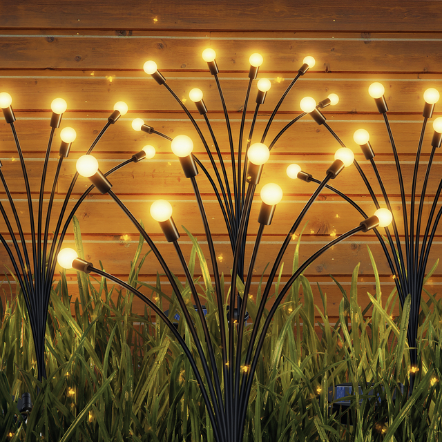 Luces solares para jardín Luz oscilante Starburst