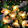 Luces de cadena de abeja solares impermeables 30LED