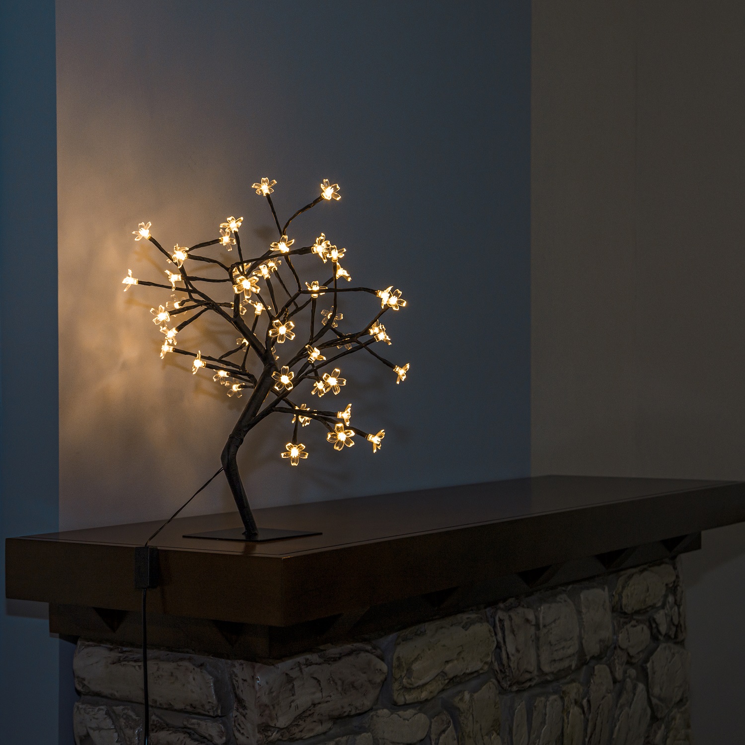 Luz de árbol artificial Sakura en flor de cerezo