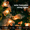 Luces de cadena de abeja solares impermeables 30LED