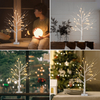 Luz de árbol de abedul de 48 LED de 2 pies con temporizador