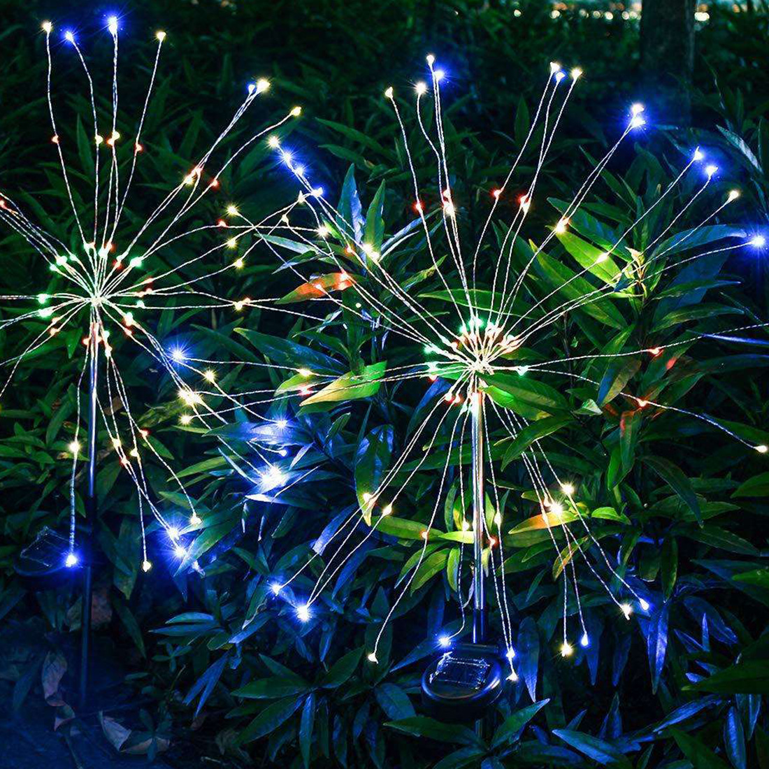 Luz LED solar para fuegos artificiales al aire libre