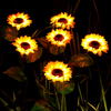 Luz de estaca LED de girasoles solares