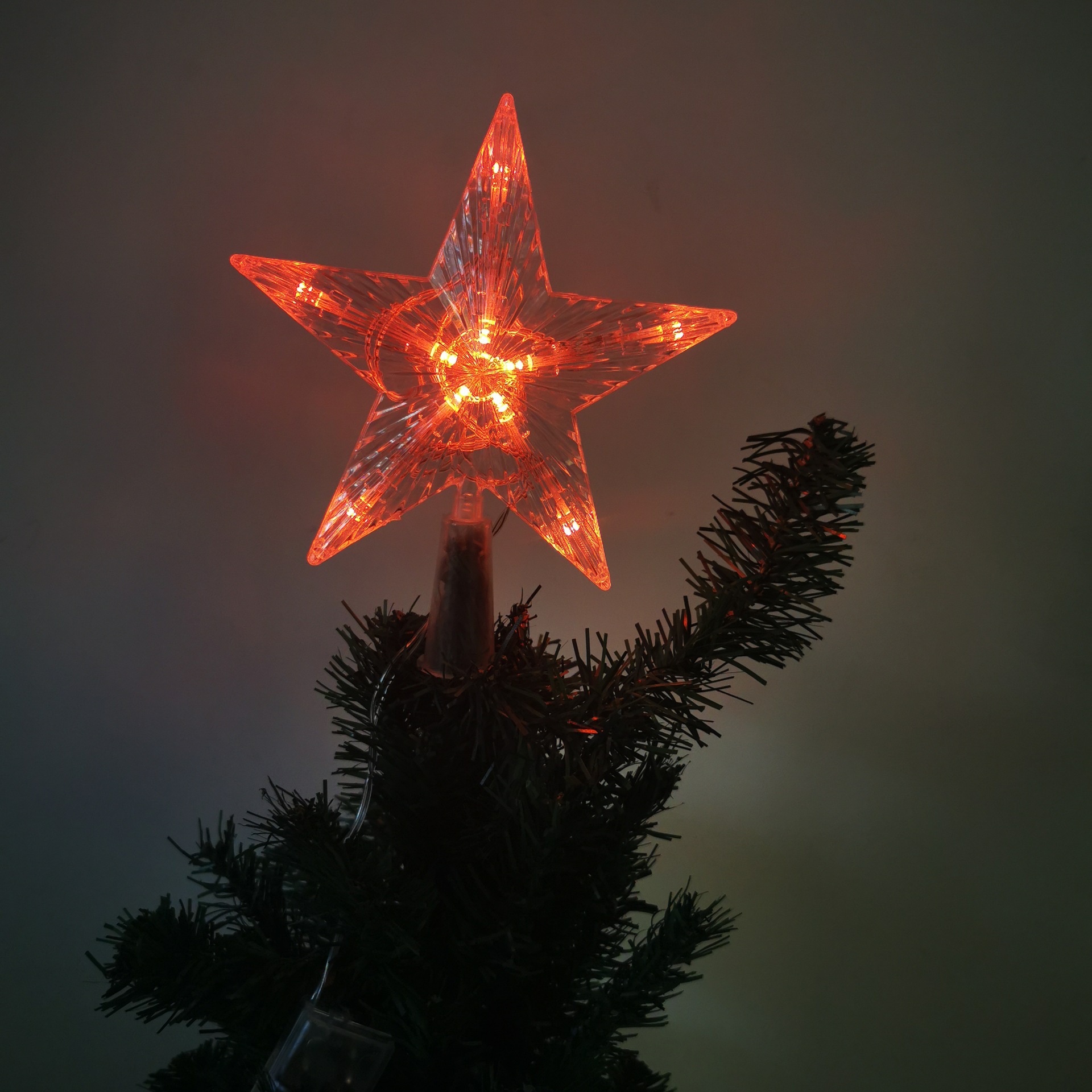 Luz Ambiental Creativa Del Dormitorio Navideño En La Imagen Superior Del Árbol