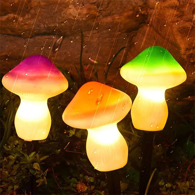 Luces LED solares de hongos de hadas