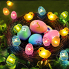 Luces LED de cadena de Pascua con forma de huevo