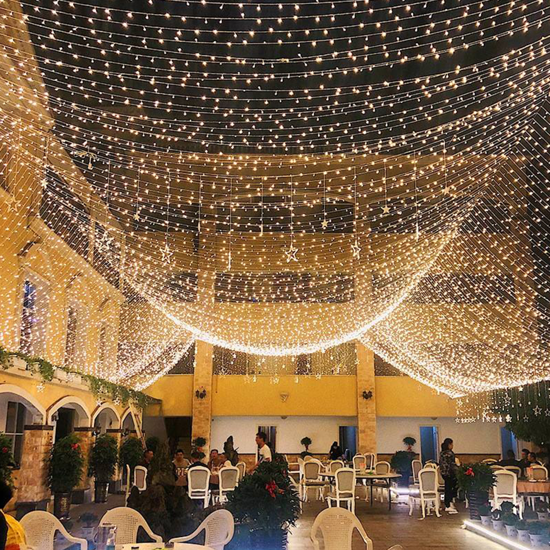 Bodas Eventos Cortina de hadas Luces de cadena