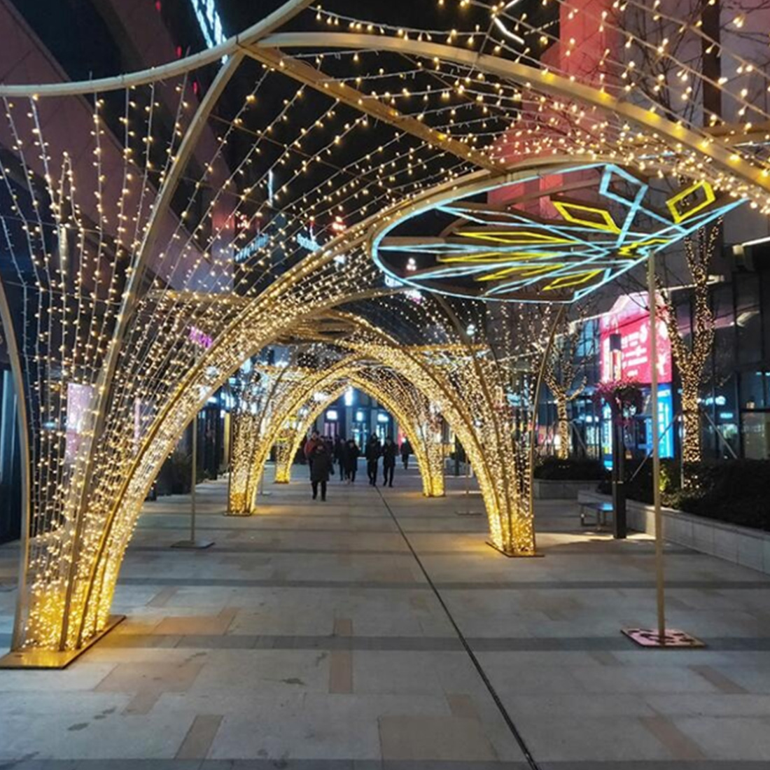 Luces LED de cadena de hadas estrelladas