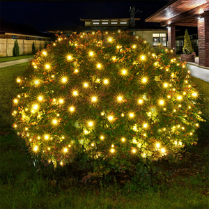 Luces de red navideñas LED para exteriores