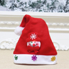 Gorro de Papá Noel LDE de gamuza para adultos y niños navideños