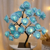 24 luces LED para árbol de flores de rosas